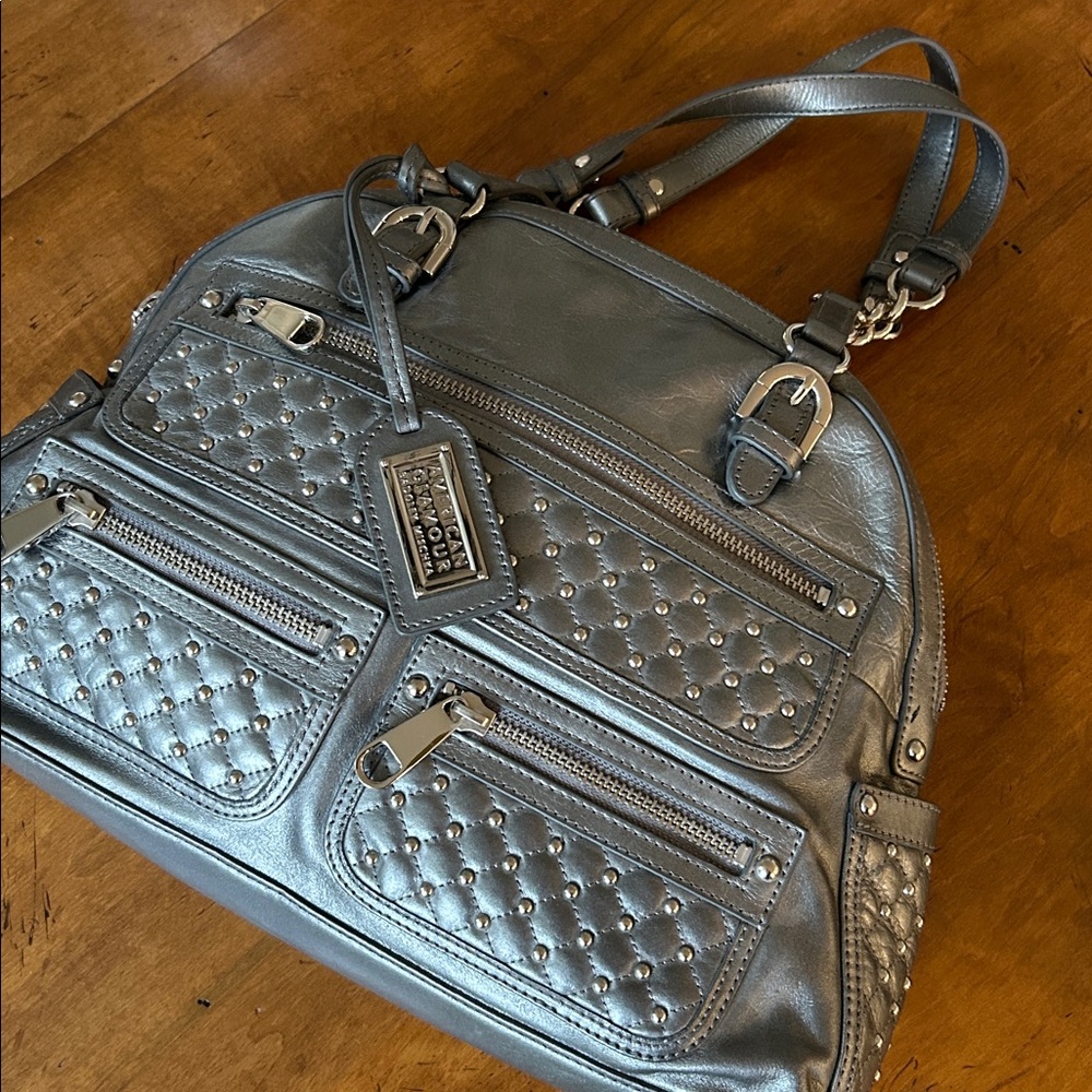 American Glamour Badgley Mischka Leather Bag